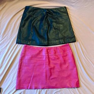 Vintage Wilson Leather Mini Skirts